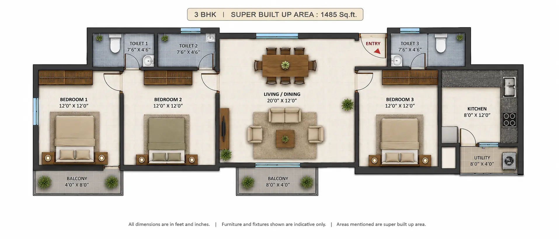 Detailed layout scheme