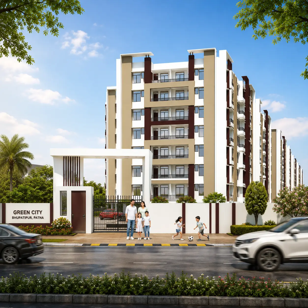 Eco friendly township architectural planning