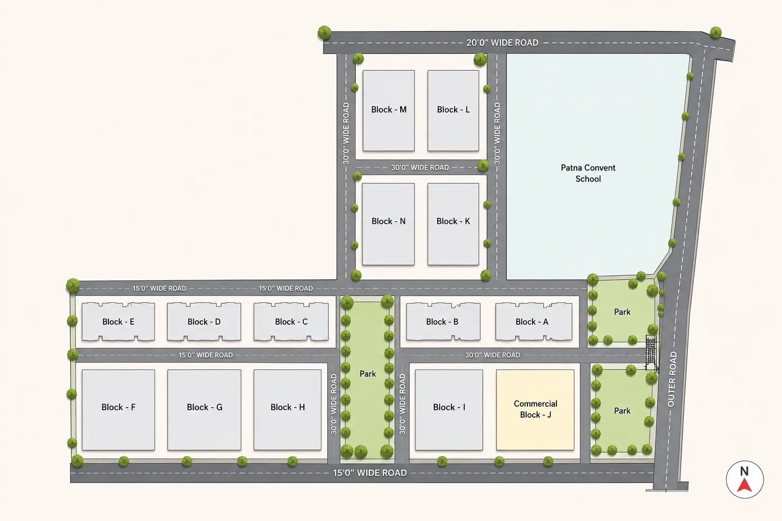 Bhupatipur Green City Master Plan Layout